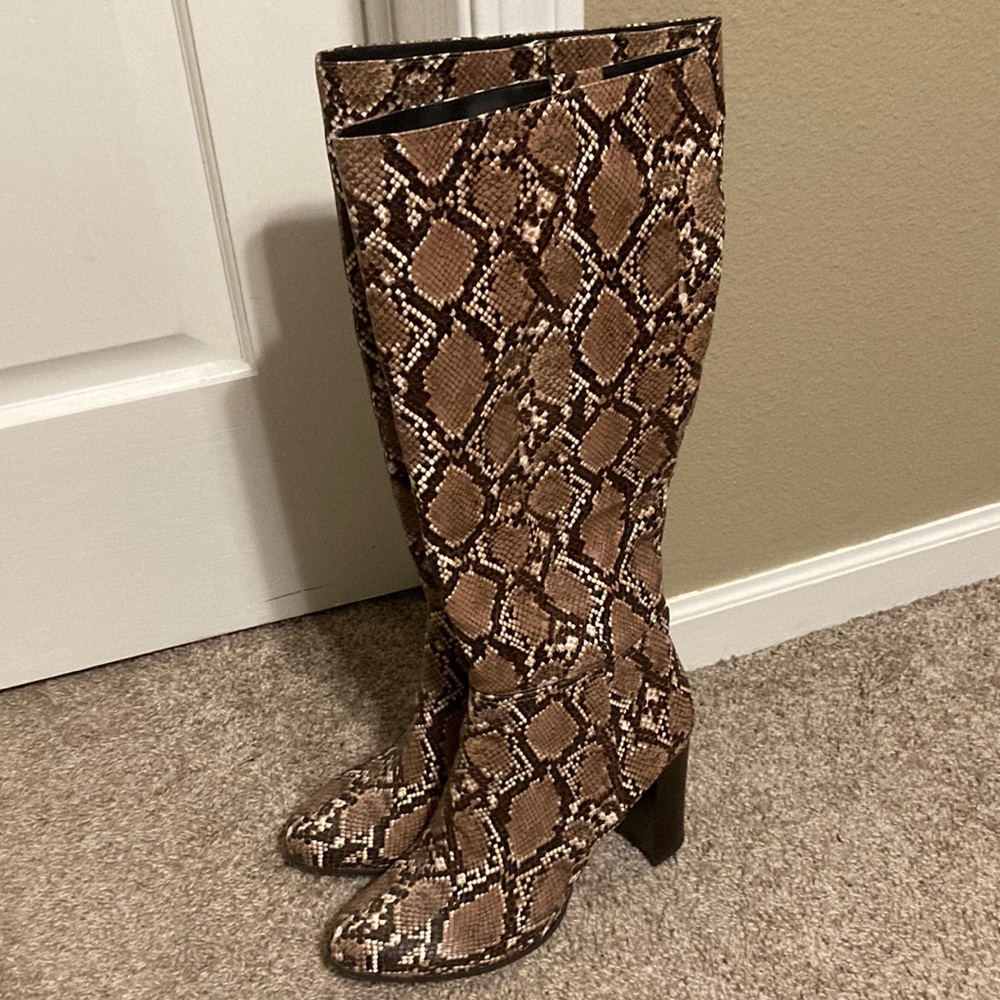 Snake skin boots